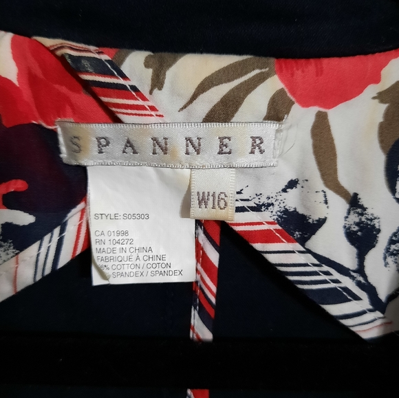 Spanner Black Cotton Blazer Jacket - Picture 8 of 8